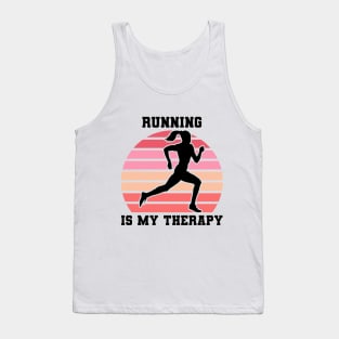 Running Is My Therapy Tank Top